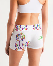Load image into Gallery viewer, LIMITED EDITION* Pride Rose 2021 Women&#39;s Mid-Rise Yoga Shorts
