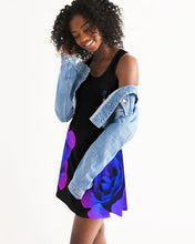 Load image into Gallery viewer, Blue&amp;Purple Rose Women&#39;s Racerback Dress
