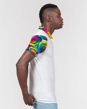 Load image into Gallery viewer, Special Edition* Tie Dye Pride 2021 Men&#39;s Slim Fit Short Sleeve Polo
