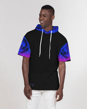 Load image into Gallery viewer, Blue&amp;Purple Rose Men&#39;s Premium Heavyweight Short Sleeve Hoodie
