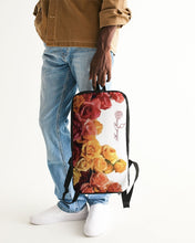Load image into Gallery viewer, Fall Roses White Slim Tech Backpack
