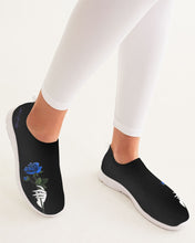 Load image into Gallery viewer, Blue&amp;Purple Rose Women&#39;s Slip-On Flyknit Shoe

