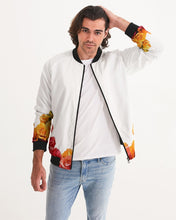 Load image into Gallery viewer, Fall Roses White Men&#39;s Bomber Jacket
