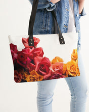 Load image into Gallery viewer, Fall Roses White Stylish Tote
