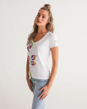 Load image into Gallery viewer, LIMITED EDITION* Pride Rose 2021 Women&#39;s V-Neck Tee
