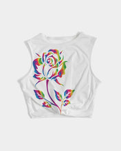 Load image into Gallery viewer, LIMITED EDITION* Pride Rose 2021 Women&#39;s Twist-Front Tank
