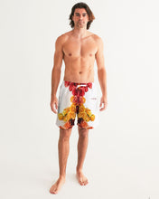 Load image into Gallery viewer, Fall Roses White Men&#39;s Swim Trunk
