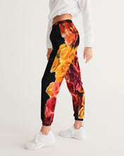 Load image into Gallery viewer, Fall Roses-Black Women&#39;s Track Pants

