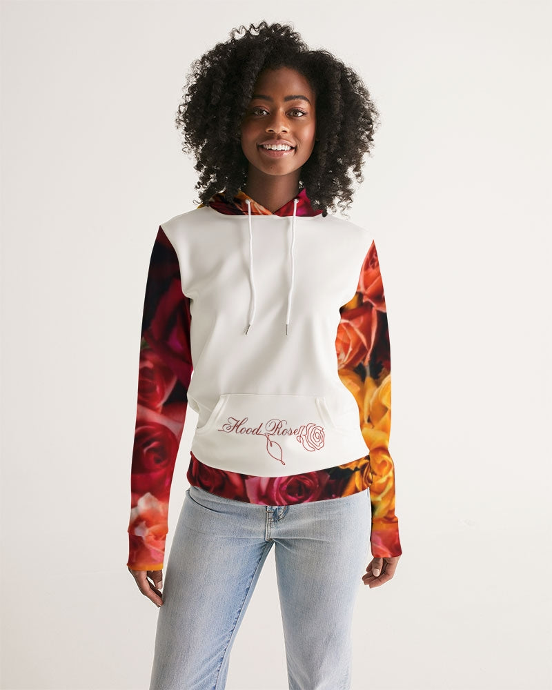 Fall Roses White Women's Hoodie