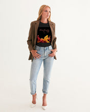 Load image into Gallery viewer, Fall Roses-Black Women&#39;s Graphic Tee
