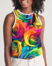 Load image into Gallery viewer, Special Edition* Tie Dye Pride 2021 Women&#39;s Cropped Tank
