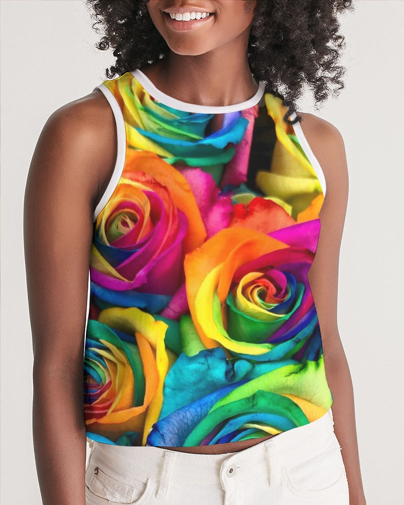 Special Edition* Tie Dye Pride 2021 Women's Cropped Tank