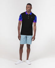 Load image into Gallery viewer, Blue&amp;Purple Rose Men&#39;s Slim Fit Short Sleeve Polo
