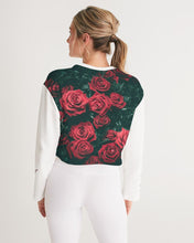 Load image into Gallery viewer, La Colora Women&#39;s Cropped Sweatshirt
