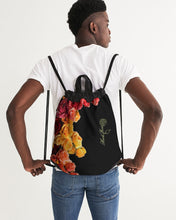 Load image into Gallery viewer, Fall Roses Canvas Drawstring Bag
