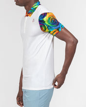 Load image into Gallery viewer, Special Edition* Tie Dye Pride 2021 Men&#39;s Slim Fit Short Sleeve Polo
