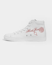 Load image into Gallery viewer, Fall Roses White Women&#39;s Hightop Canvas Shoe

