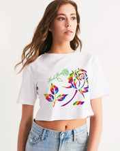 Load image into Gallery viewer, LIMITED EDITION* Pride Rose 2021 Women&#39;s Cropped Tee

