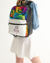 Load image into Gallery viewer, Rainbow-Roses Small Canvas Backpack
