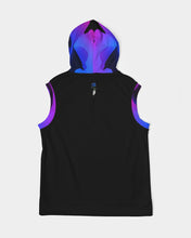 Load image into Gallery viewer, Blue&amp;Purple Rose Men&#39;s Premium Heavyweight Sleeveless Hoodie
