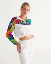 Load image into Gallery viewer, Special Edition* Tie Dye Pride 2021 Women&#39;s Cropped Windbreaker
