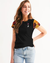 Load image into Gallery viewer, Fall Roses-Black Women&#39;s Tee
