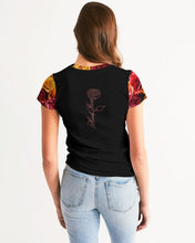 Load image into Gallery viewer, Fall Roses-Black Women&#39;s Tee
