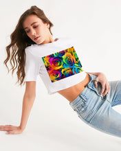 Load image into Gallery viewer, Special Edition* Tie Dye Pride 2021 Women&#39;s Cropped Tee
