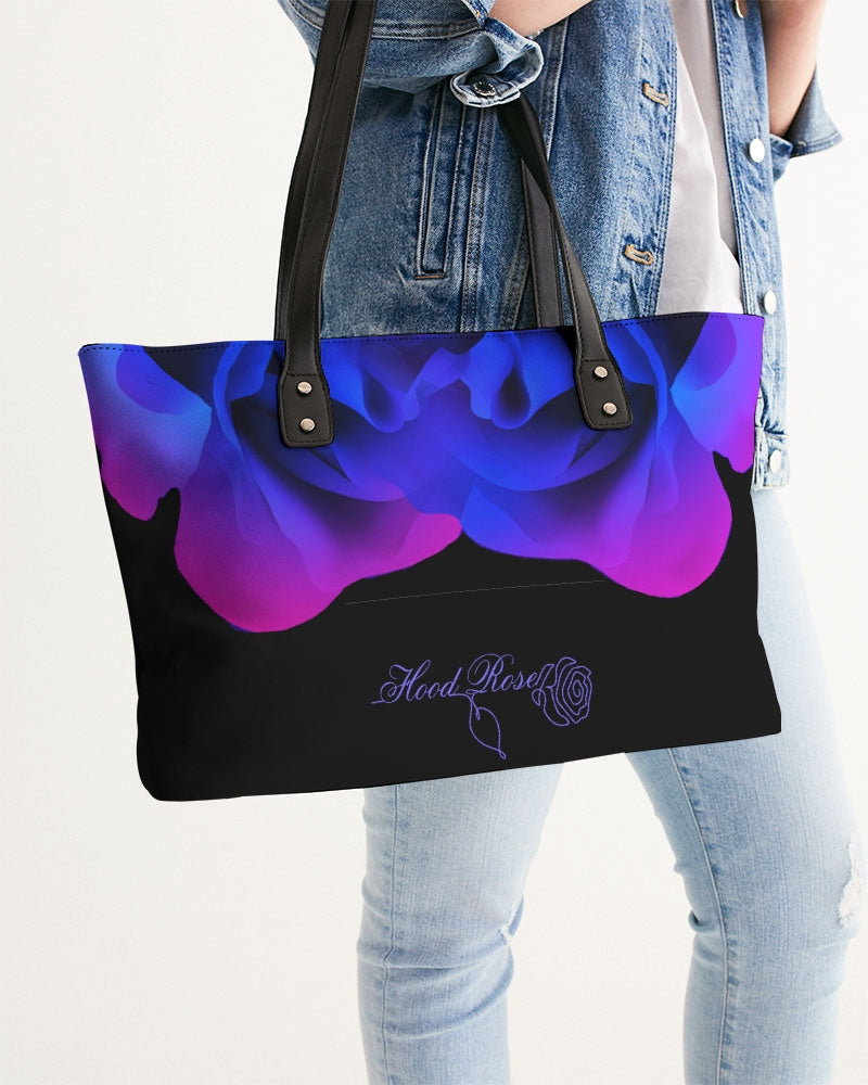 Blue&Purple Rose Stylish Tote