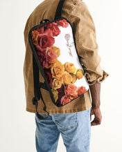 Load image into Gallery viewer, Fall Roses White Slim Tech Backpack
