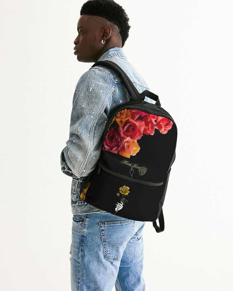Fall Roses Small Canvas Backpack