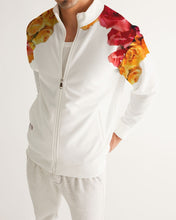 Load image into Gallery viewer, Fall Roses White Men&#39;s Track Jacket
