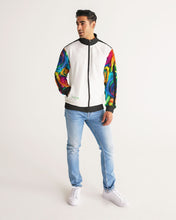 Load image into Gallery viewer, Special Edition* Tie Dye Pride 2021 Men&#39;s Stripe-Sleeve Track Jacket
