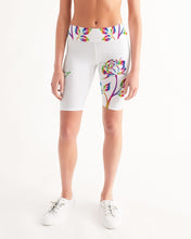 Load image into Gallery viewer, LIMITED EDITION* Pride Rose 2021 Women&#39;s Mid-Rise Bike Shorts
