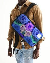Load image into Gallery viewer, Bloomin&#39; Blues Slim Tech Backpack
