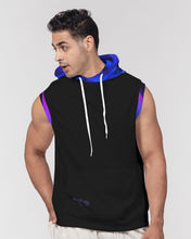 Load image into Gallery viewer, Blue&amp;Purple Rose Men&#39;s Premium Heavyweight Sleeveless Hoodie
