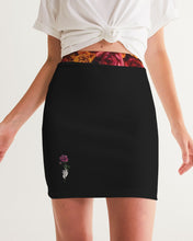 Load image into Gallery viewer, Fall Roses-Black Women&#39;s Mini Skirt
