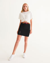 Load image into Gallery viewer, Fall Roses-Black Women&#39;s Mini Skirt
