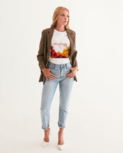 Load image into Gallery viewer, Fall Roses White Women&#39;s Graphic Tee
