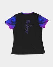 Load image into Gallery viewer, Blue&amp;Purple Rose Women&#39;s Tee
