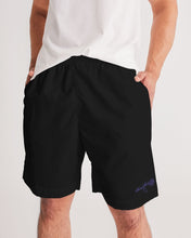 Load image into Gallery viewer, Blue&amp;Purple Rose Men&#39;s Jogger Shorts

