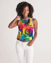 Load image into Gallery viewer, Special Edition* Tie Dye Pride 2021 Women&#39;s Cropped Tank
