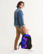 Load image into Gallery viewer, Blue &amp; Purple Rose Large Backpack
