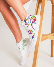 Load image into Gallery viewer, LIMITED EDITION* Pride Rose 2021 Women&#39;s Hightop Canvas Shoe
