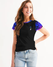 Load image into Gallery viewer, Blue&amp;Purple Rose Women&#39;s Tee
