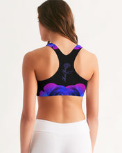 Load image into Gallery viewer, Blue&amp;Purple Rose Women&#39;s Seamless Sports Bra

