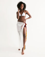 Load image into Gallery viewer, Fall Roses White Swim Cover Up
