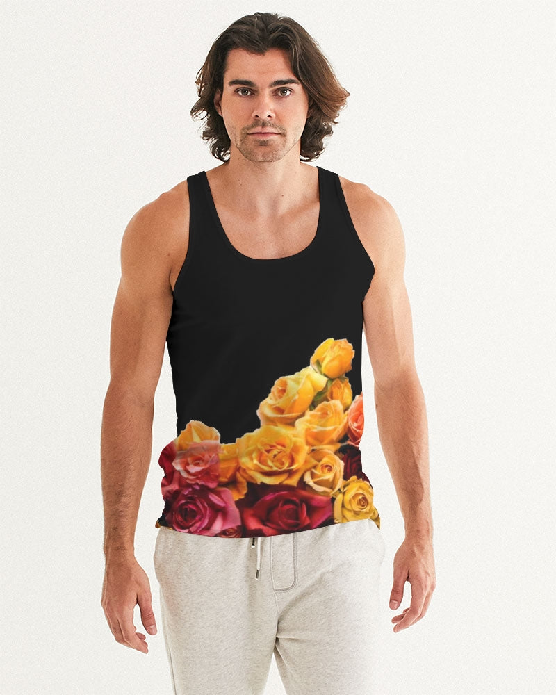 Fall Roses-Black Men's Tank