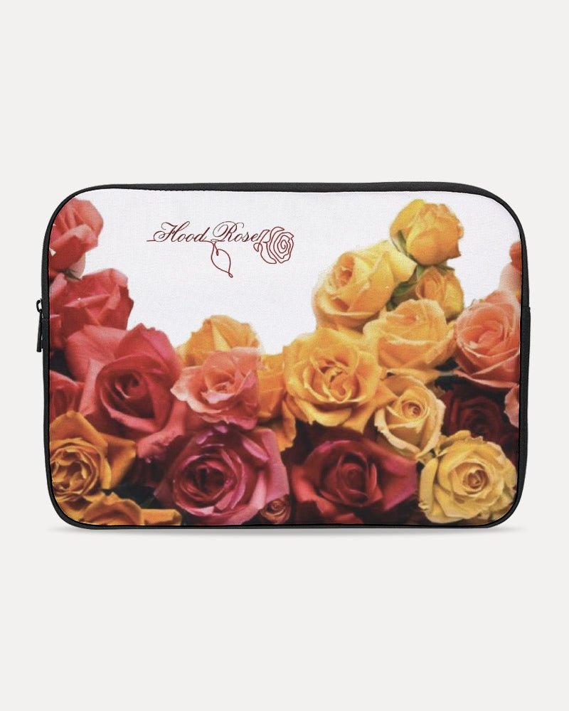 Fall Roses White Laptop Sleeve