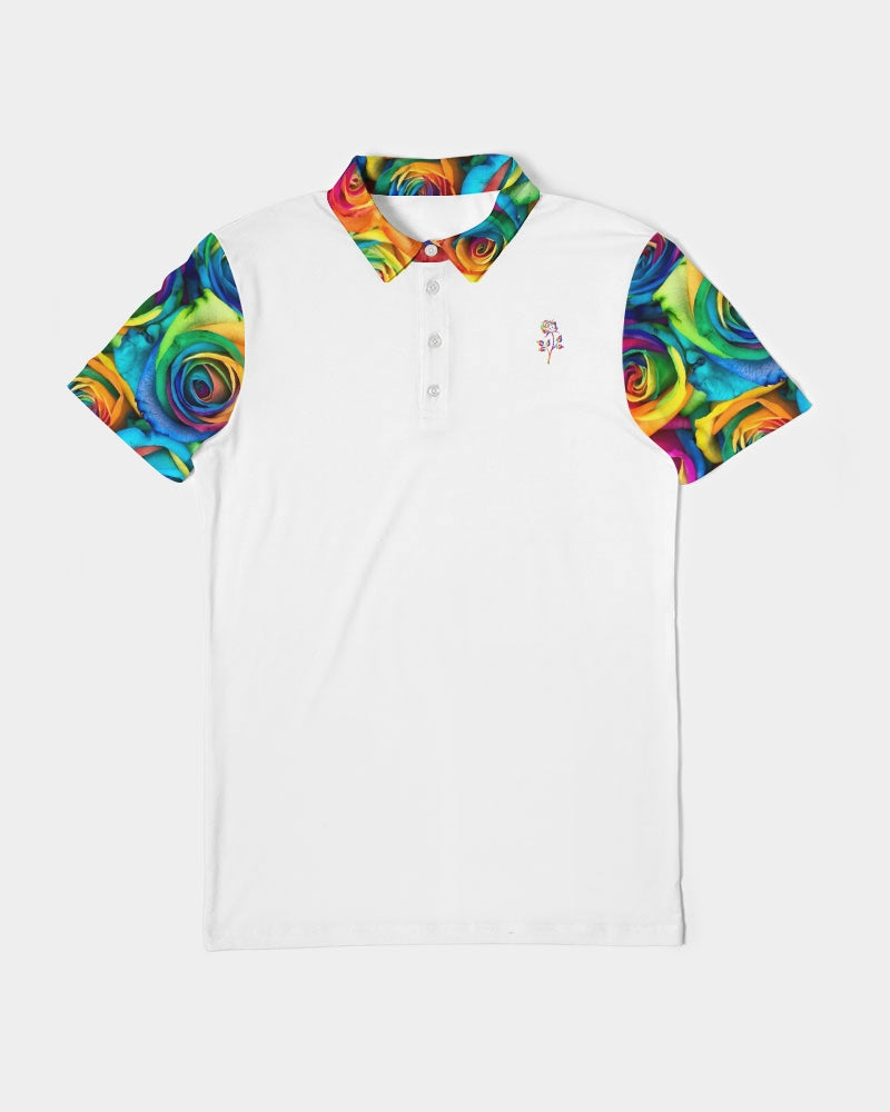 Special Edition* Tie Dye Pride 2021 Men's Slim Fit Short Sleeve Polo